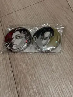 〖新品〗Anique巨人大戦 エレン＆リヴァイ ホログラム缶バッジ 2個セット
