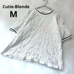 キューティーブロンド 総レース半袖Tシャツ ホワイト 白 半袖 M 春夏 透けのサムネイル