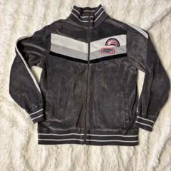 CALIFORNIA CRU ベロアジップアップジャージ グレーXL