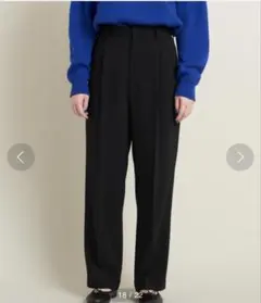 ビューティーアンドユース　タックワイドパンツ ウォッシャブル