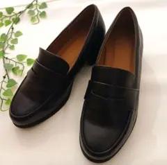 【新品・未使用】Menue 男女フォーマル　黒ローファー　防水20.0～21.0