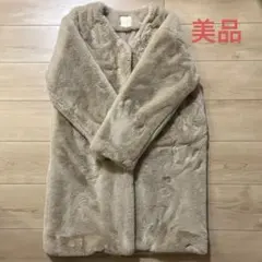 earth music & ecology ベージュファーコートのサムネイル