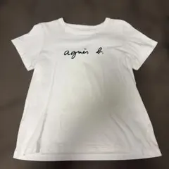 agnes b. ロゴ半袖Tシャツ ホワイト