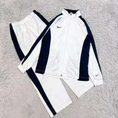 【90s 00s】NIKE ナイキ トラックジャケット セットアップ M 白