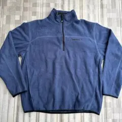 Timberland ネイビー フリース ハーフジップ 00s