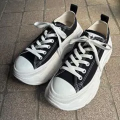 コンバース　オールスター　シティハイク　ブラック　黒　24cm 厚底　スニーカー