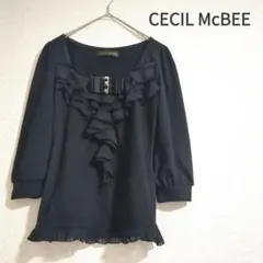 【CECIL McBEE】カットソー　七分袖　フリル　ギャル　平成 y2k