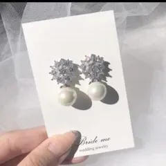 Bride me ZP-06 キュービックジルコニア ピアス ブライダル