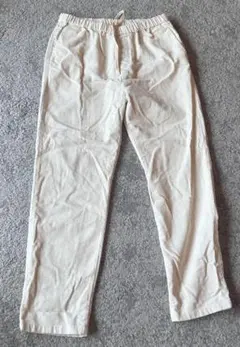 無印良品 コーデュロイ イージーパンツ レディース XL ホワイト