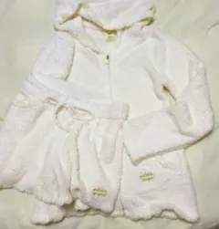 〈ジェラートピケ〉ルームウェア　上下セット　パーカー　カーデ　ショートパンツ