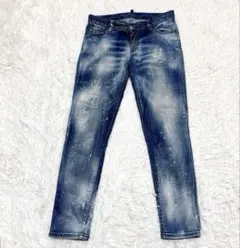 DSQUARED2 ディースクエアード デニムパンツ 36 ペンキ ダメージ加工