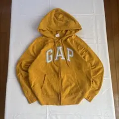 00s oldgap 激レアカラー イエロー ロゴ 短丈 ジップパーカー