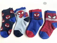 子供用キッズ靴下 4足 新品未使用 スパイダーマン
