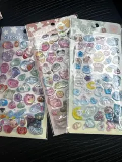 ぷくぷくシール　3枚セット