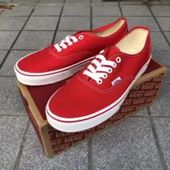 VANS バンズ US企画 AUTHENTIC 定番モデル 赤 レッド 26cm