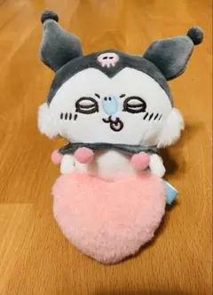 ちいかわ デスクトップから見守るひっかけぬいぐるみ モモンガ クロミ