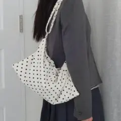 FEKETE ドット2WAYショルダーバッグ