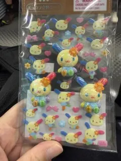 サンリオ ウサハナ オーロラ立体シールのサムネイル
