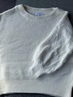 GLOBAL WORK ホワイト リブニット M