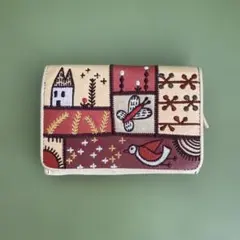 Jocomomola 二つ折り財布 刺繍入り