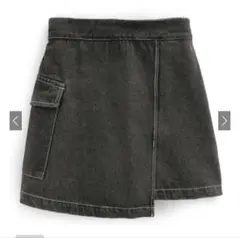 GRL インパン裏地付きカーゴラップ風デニムミニスカートta215