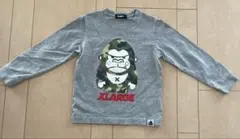 XLARGE KIDS 110 長袖カットソー グレー
