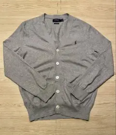 ポロラルフローレン ピマコットン カーディガン グレー S