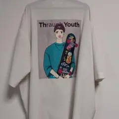 Through Youth 半袖シャツ バックプリント ホワイトのサムネイル