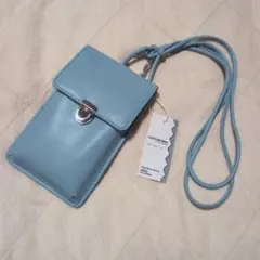 3COINS スマホショルダーバッグ ブルー