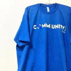 ALSTYLE ヴィンテージ　メンズ　Tシャツ　ブルー　XL プリント