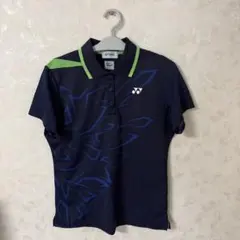 YONEX ポロシャツ ネイビー グリーン　レディースL