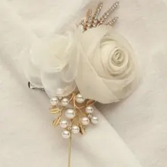 ❤24時間以内発送❤コサージュ 入学式 ブローチ パール 卒業式 フォーマル