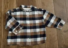 無印良品　チェックシャツ　90