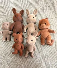 し*ー様 シルバニアファミリー 初期 人形 廃盤 まとめ売り ジャンク ブラウン