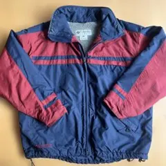 Columbia Nylon Jacket L ネイビー/レッド L ボア