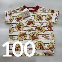 新品✨アンパンマン　総柄　Tシャツ　100のサムネイル