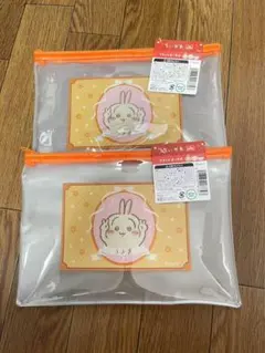 ちいかわ　フラットポーチ2 うさぎ　　2枚セット
