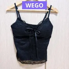 WEGO ウィゴー カップ付きキャミソール ブラック 黒のサムネイル