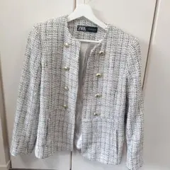 値下げ　ZARA ツイードジャケット Mサイズ