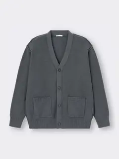 GU 未使用 カーディガン ダークグレー Mのサムネイル