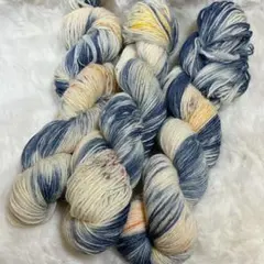 手染めソックヤーン◆Silent Night◆50gかせ×3◆REGIA使用