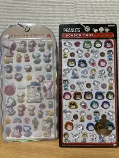 【正規品】ボンボンドロップシールミニ・コットンパフィー☆スヌーピーセット