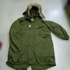 (288)フード付きオリーブグリーンジャケット