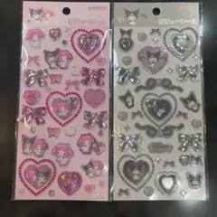 マイメロ　クロミ　ビジューシール　2枚セット