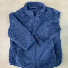 80cm 冬アウター★ユニクロフリースジャケット 80cm ライトブルーused