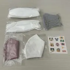 マスク 18枚セット ホワイト グレー ピンク