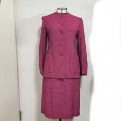 70sレトロピンクジャケット＆スカートセットアップ