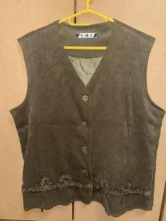 Y.D.C. オリーブグリーン ベスト　古着　カーキ