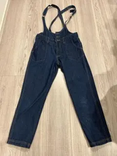 ダークブルー デニム サロペット