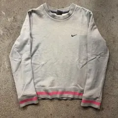 Nike グレー スウェット Mサイズ ピンクライン